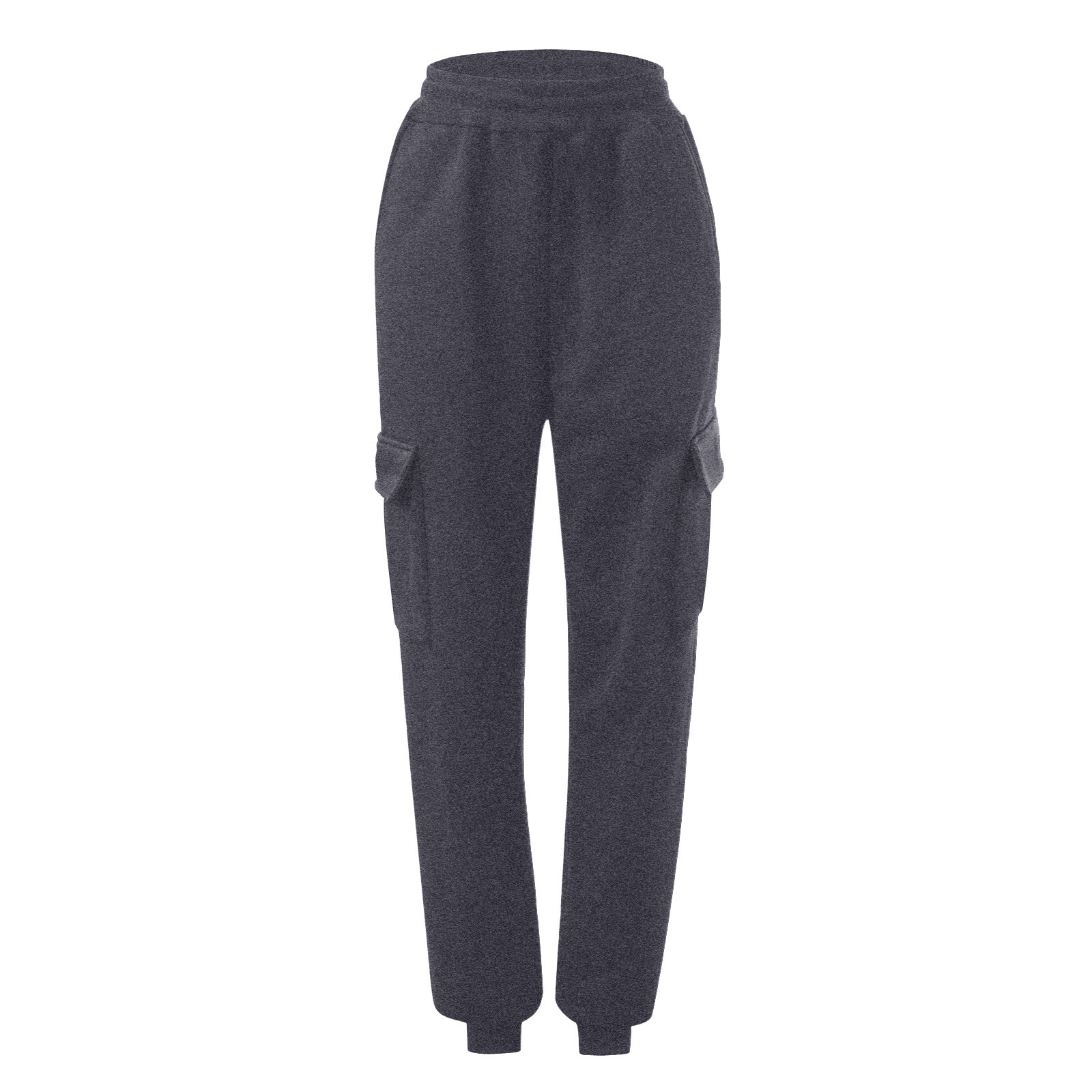 thumbnail image 4 of Pantalones de yoga de cintura alta para mujer: forrados de felpa, cintura elástica, bolsillos laterales, poliéster, pantalones de chándal para hacer ejercicio., 4 of 4